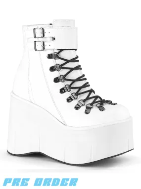 DEMONIA KERA-21 - White Vegan Leather Pre Order