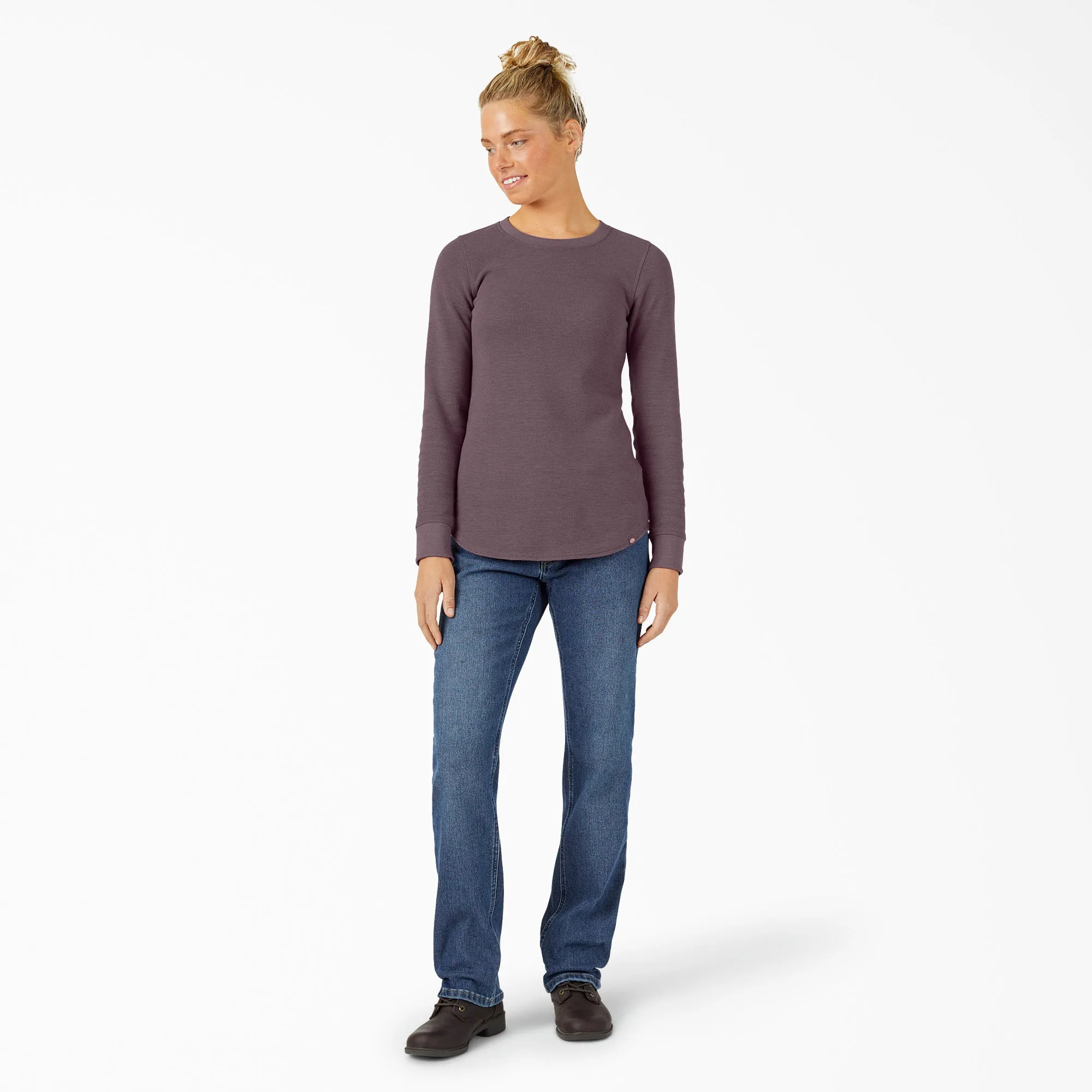 Dickies Women's Long Sleeve Crew Neck Thermal Shirt