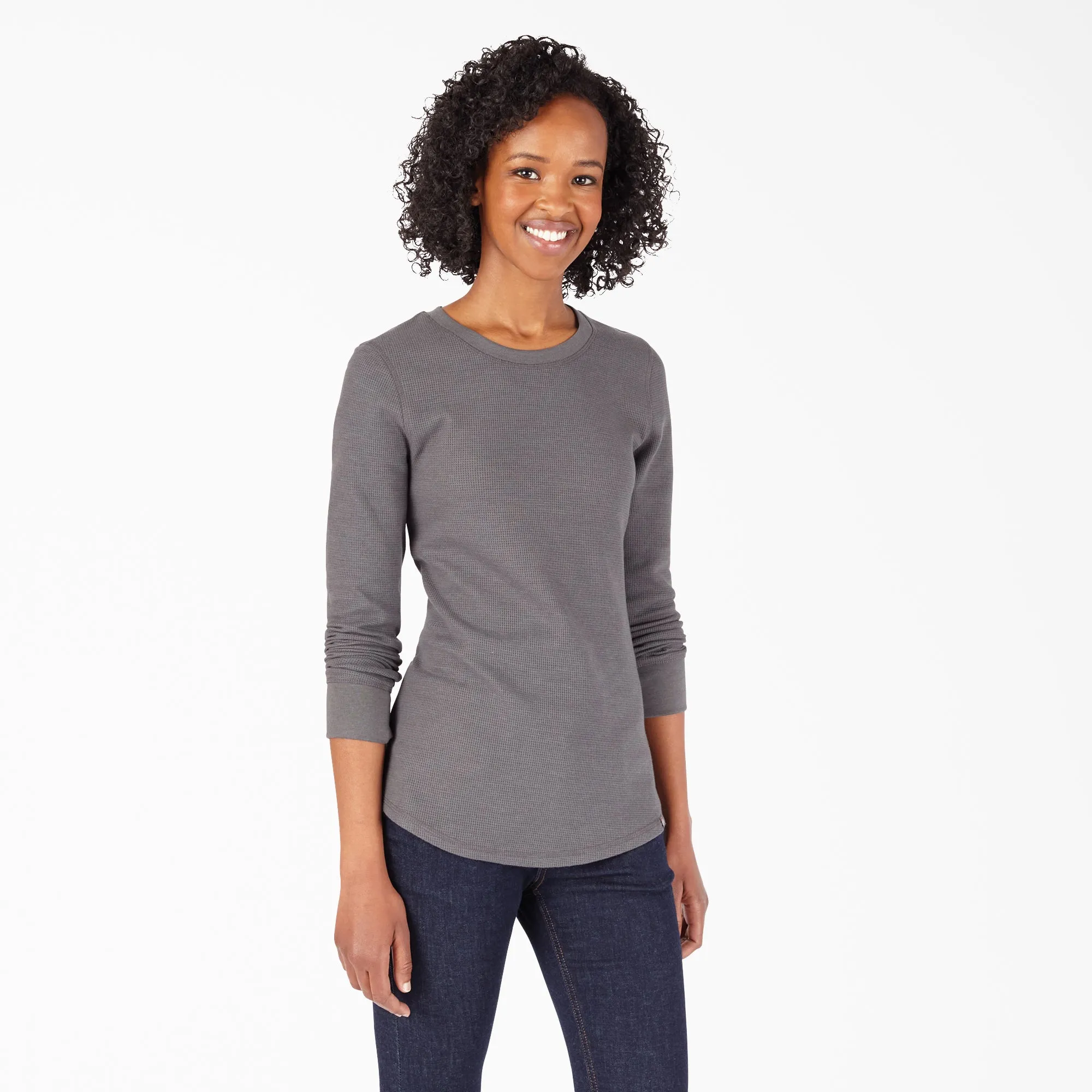 Dickies Women's Long Sleeve Crew Neck Thermal Shirt