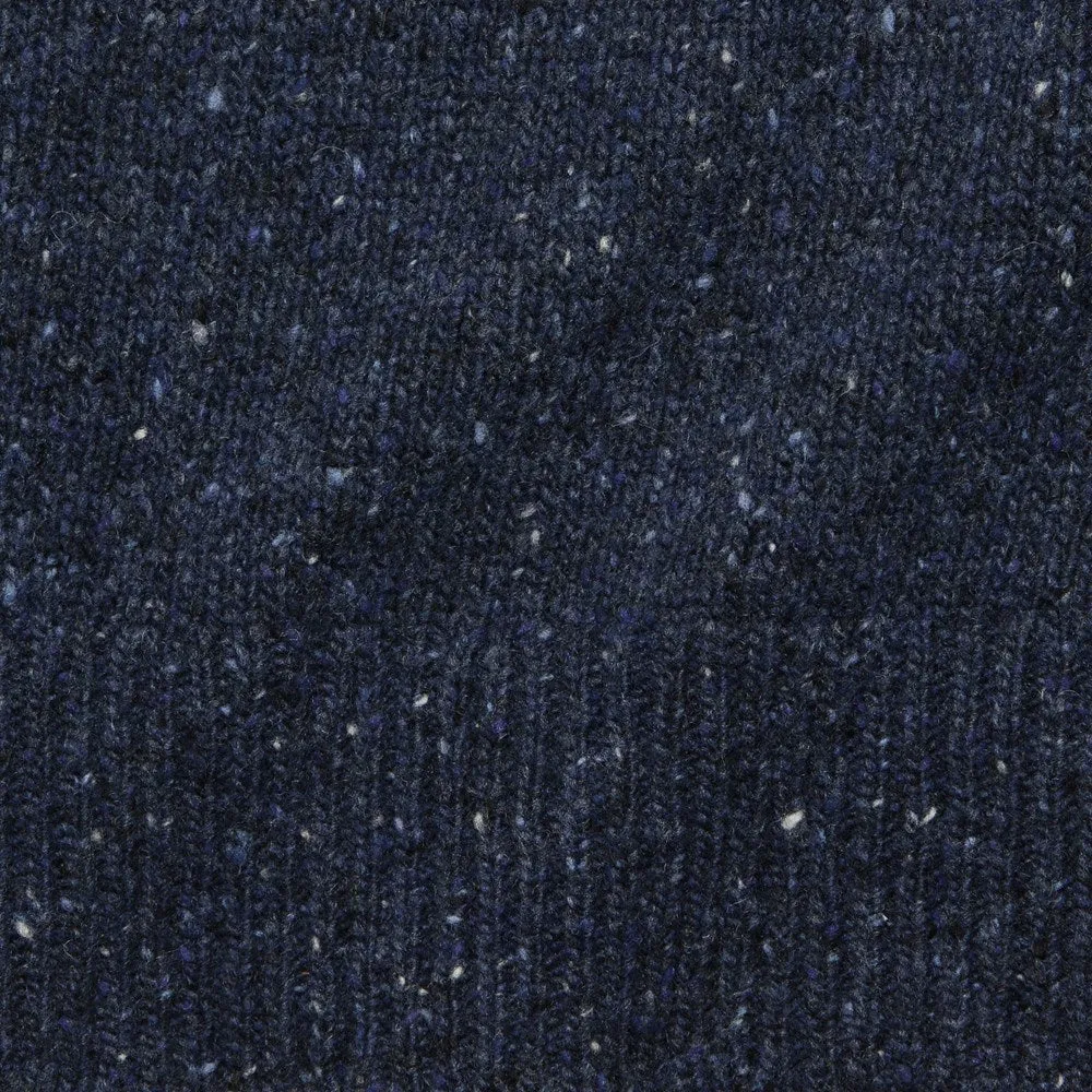 Donegal Wool Sweater - Navy