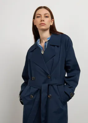 Double-breasted trench coat