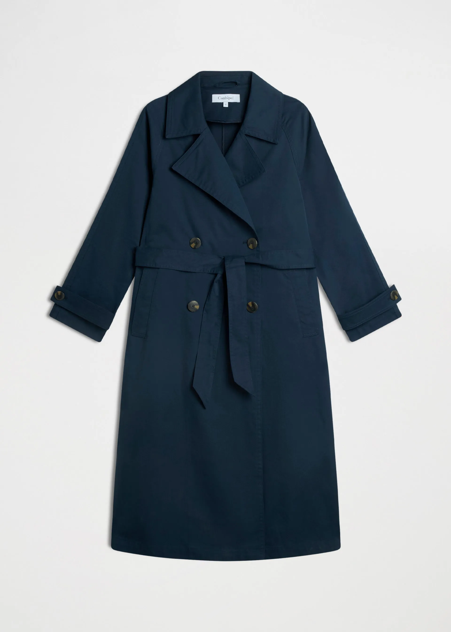 Double-breasted trench coat