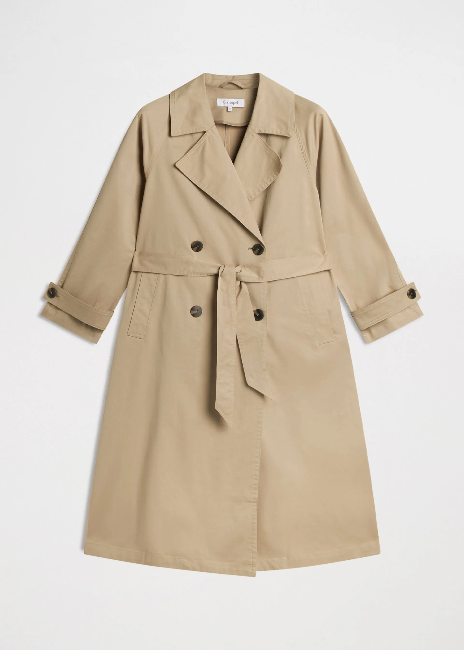 Double-breasted trench coat