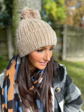 Elora Fluffy Knit Hat