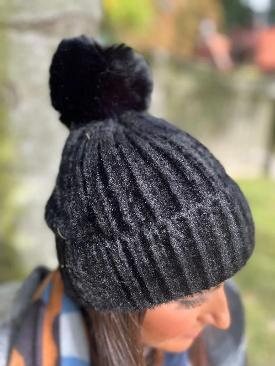 Elora Fluffy Knit Hat