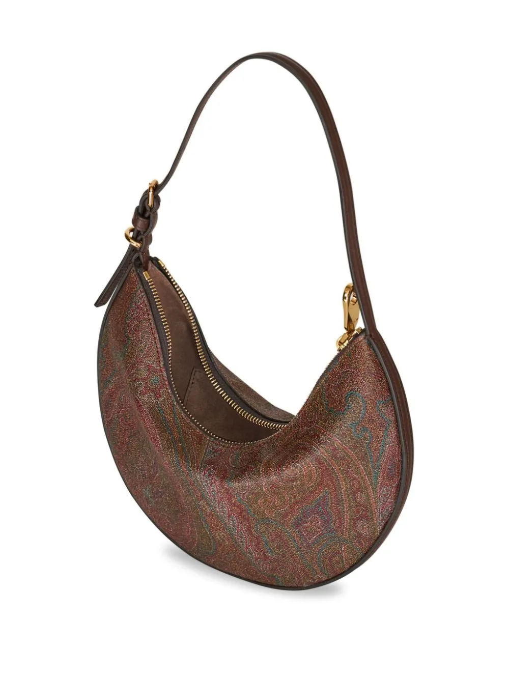 Etro Essential Hobo Shoulder Bag in Arnica/Marrone