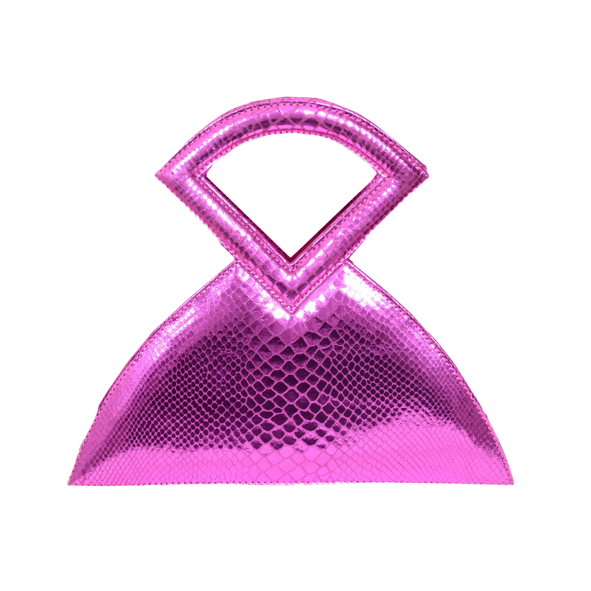 Farha - Fuchsia - Triangular Top Handle