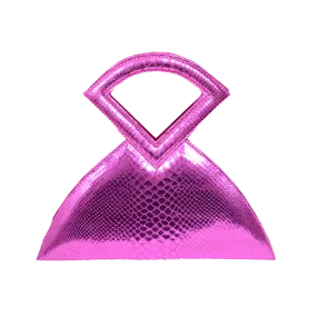 Farha - Fuchsia - Triangular Top Handle