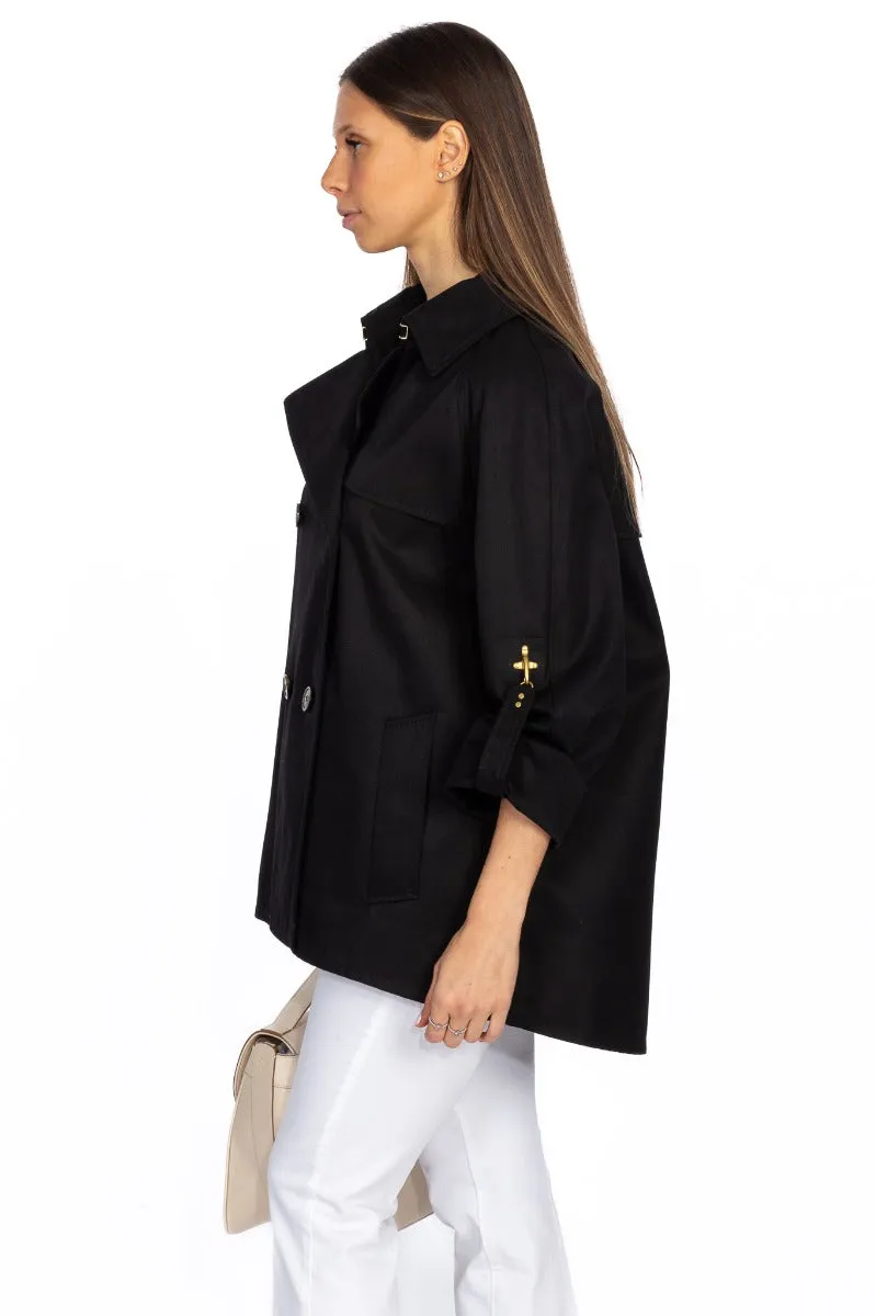 Fay Trench City Nero Donna  -> Trench City Nero Donna