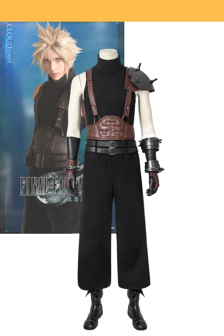 Final Fantasy VII Cloud Strife Cosplay Costume - Complete FF7 Remake