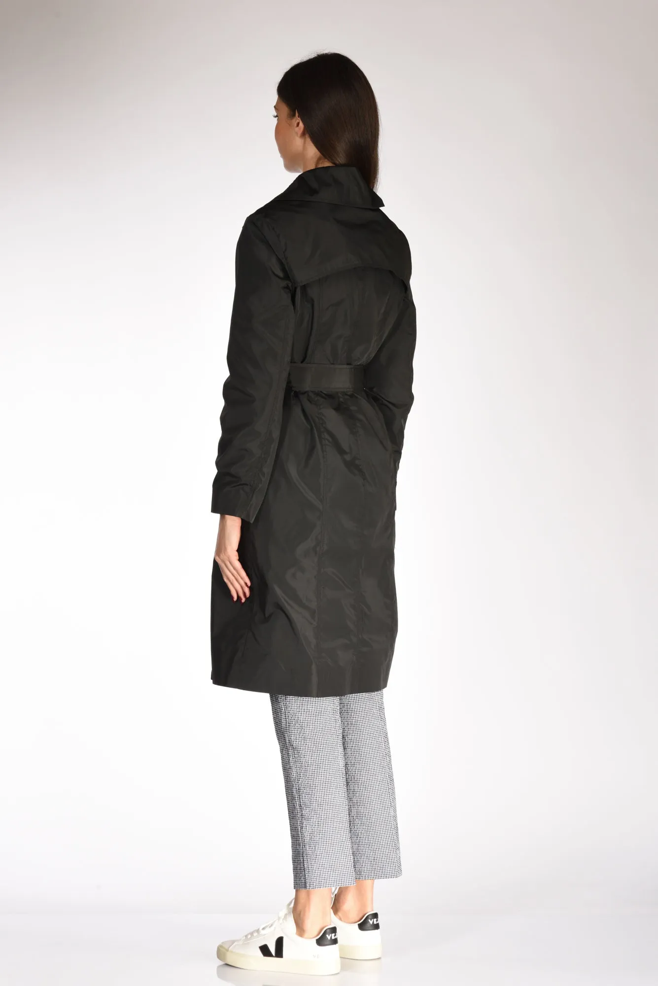 Five Black Waist Trench for Women