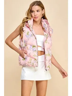 Floral Puffer Jacket by Sadie