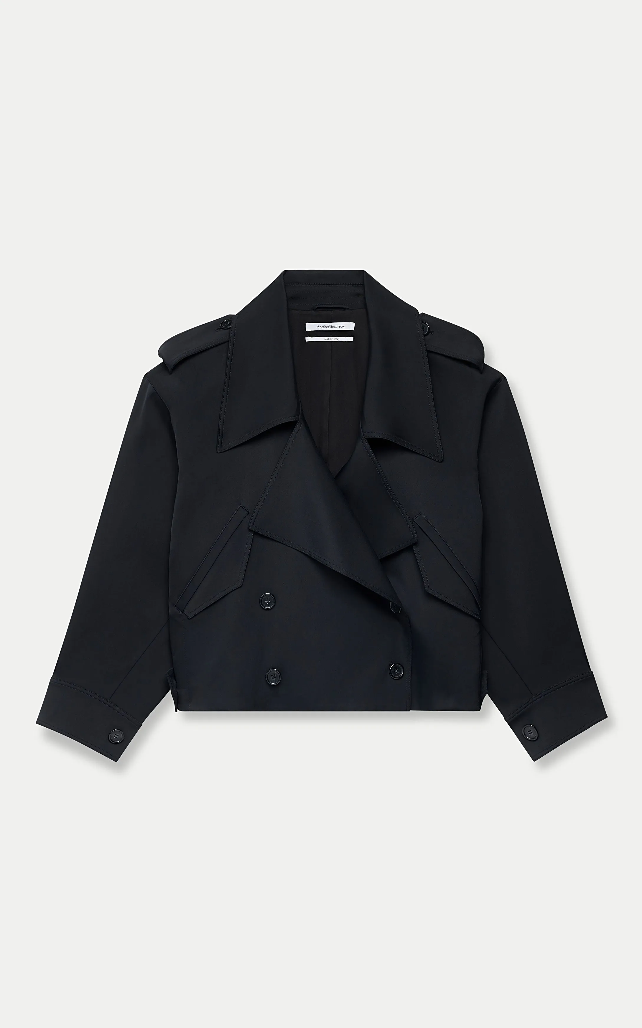 Fluid Cropped Trench - Search Result: Stylish and Versatile Women's Trench Coat