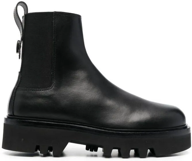 Furla Chelsea leather boots Black