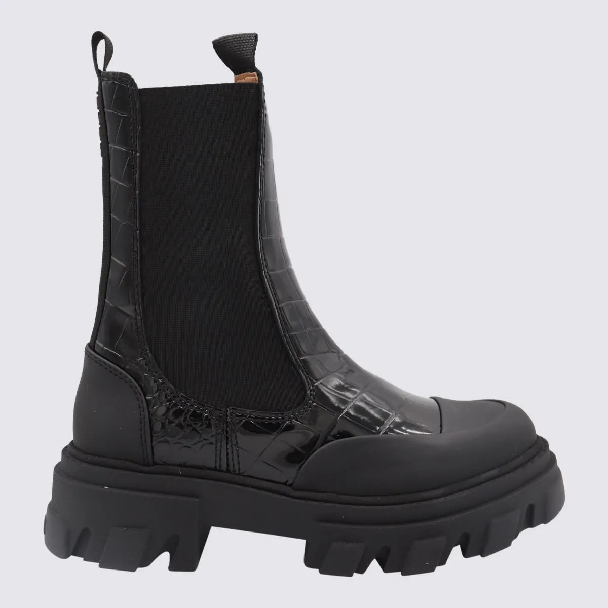 Ganni Black Leather Boots