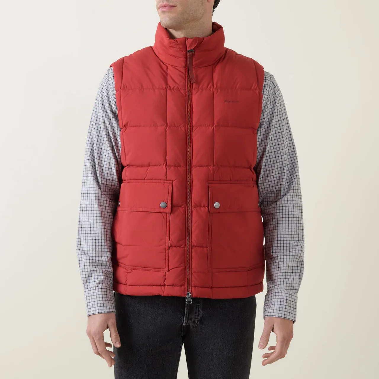 GANT Mid Quilted Down Vest - Red