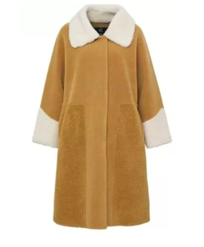 Gossip Girl S02 Jordan Alexander Camel Brown Shearling Coat