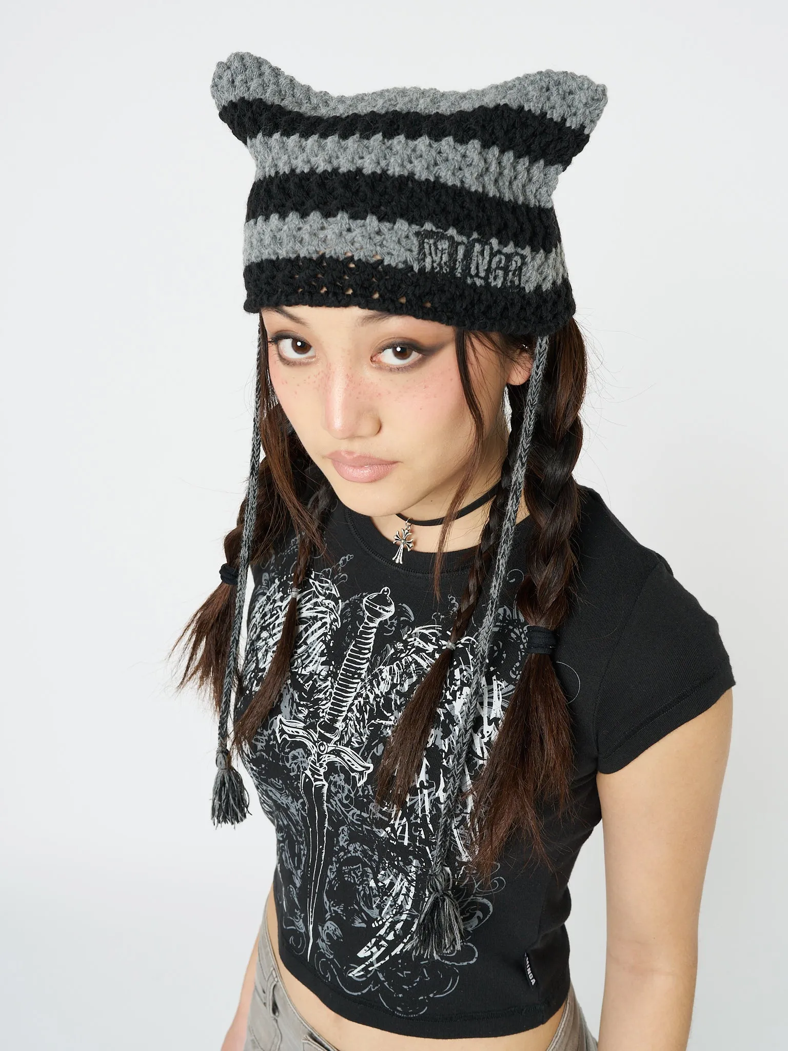 Greta Stripes Knit Hat