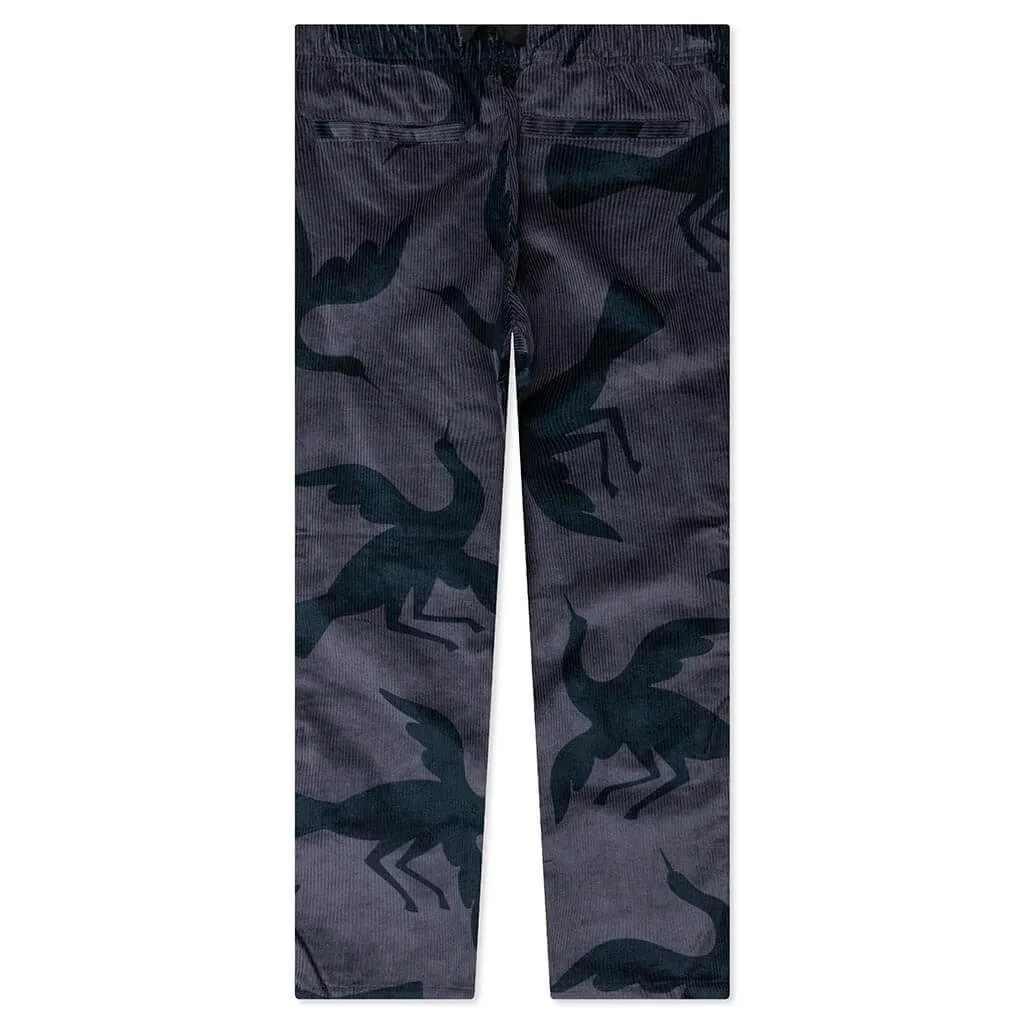 Greyish Blue Clipped Wings Corduroy Pants - Top Selling