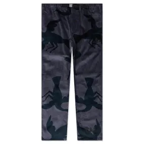 Greyish Blue Clipped Wings Corduroy Pants - Top Selling