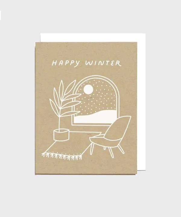 Happy Winter Greeting Card