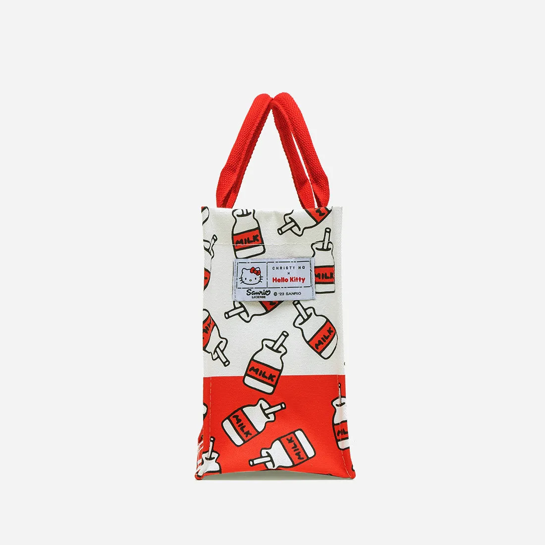 Hello Kitty Milk Bottle Mini Grocery Tote