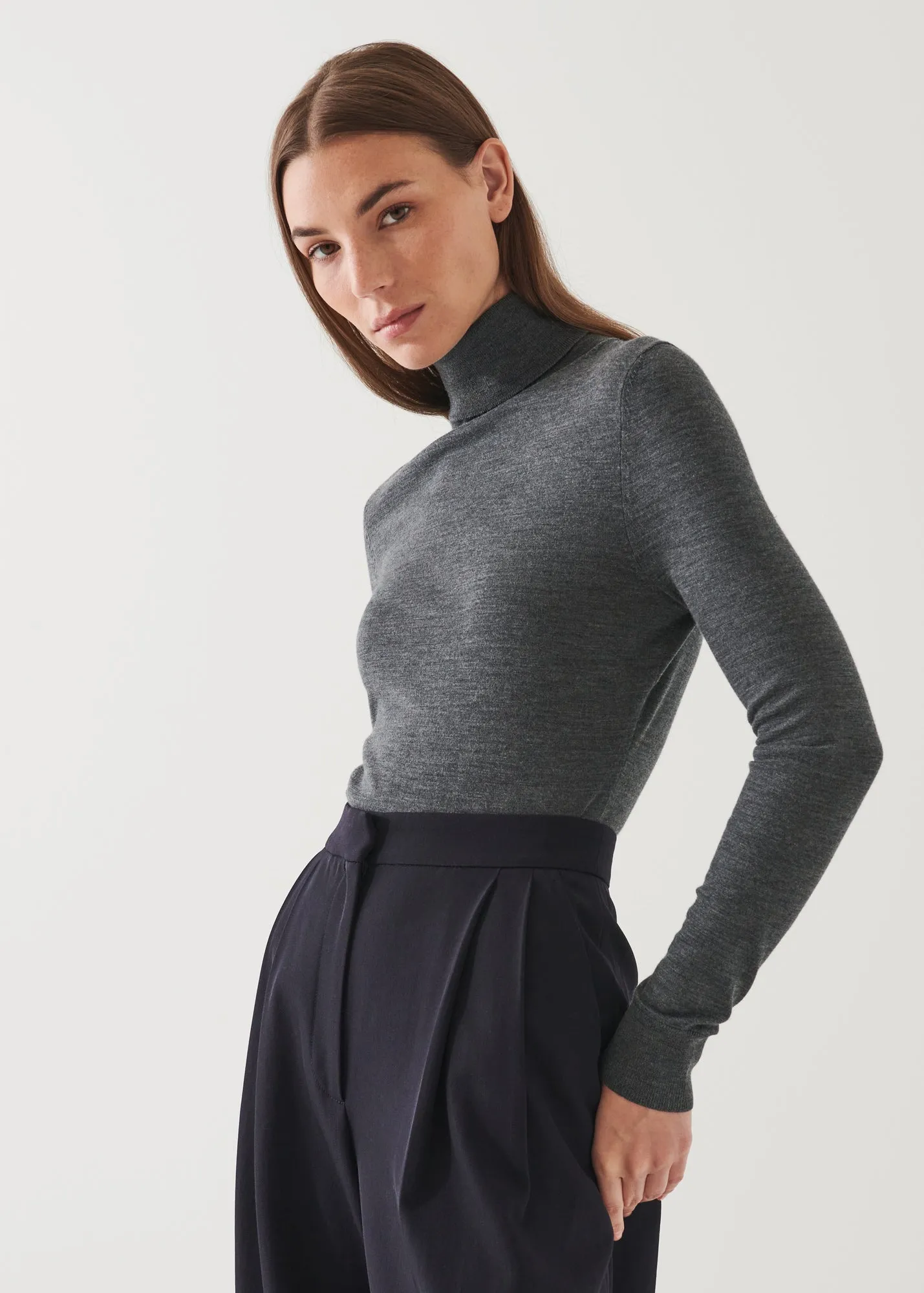 High-Quality Merino Wool Turtleneck