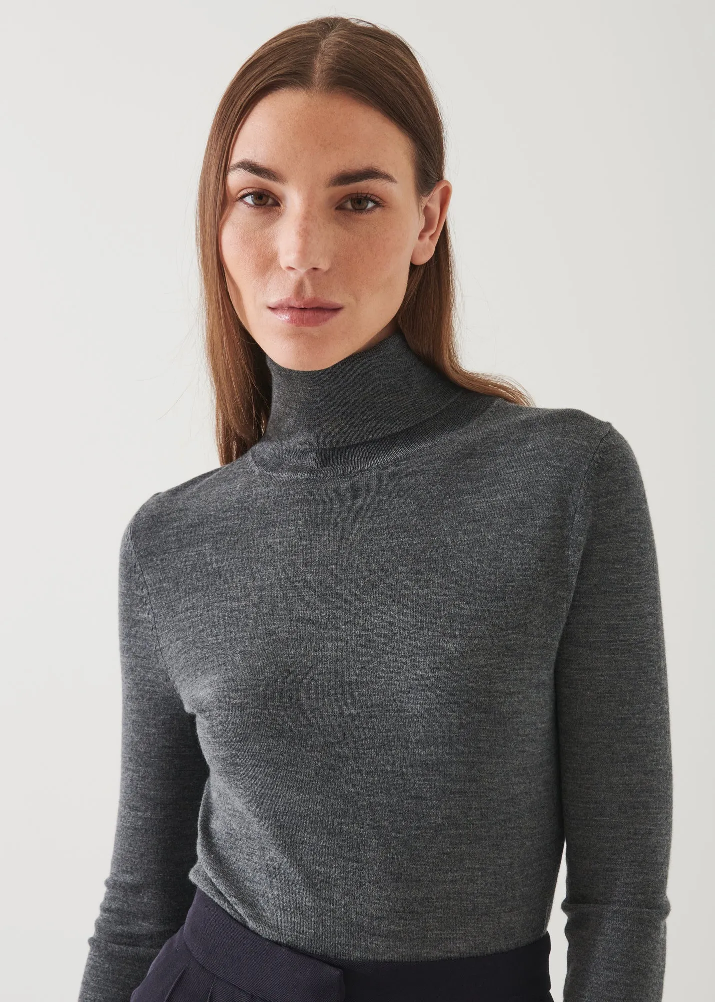 High-Quality Merino Wool Turtleneck