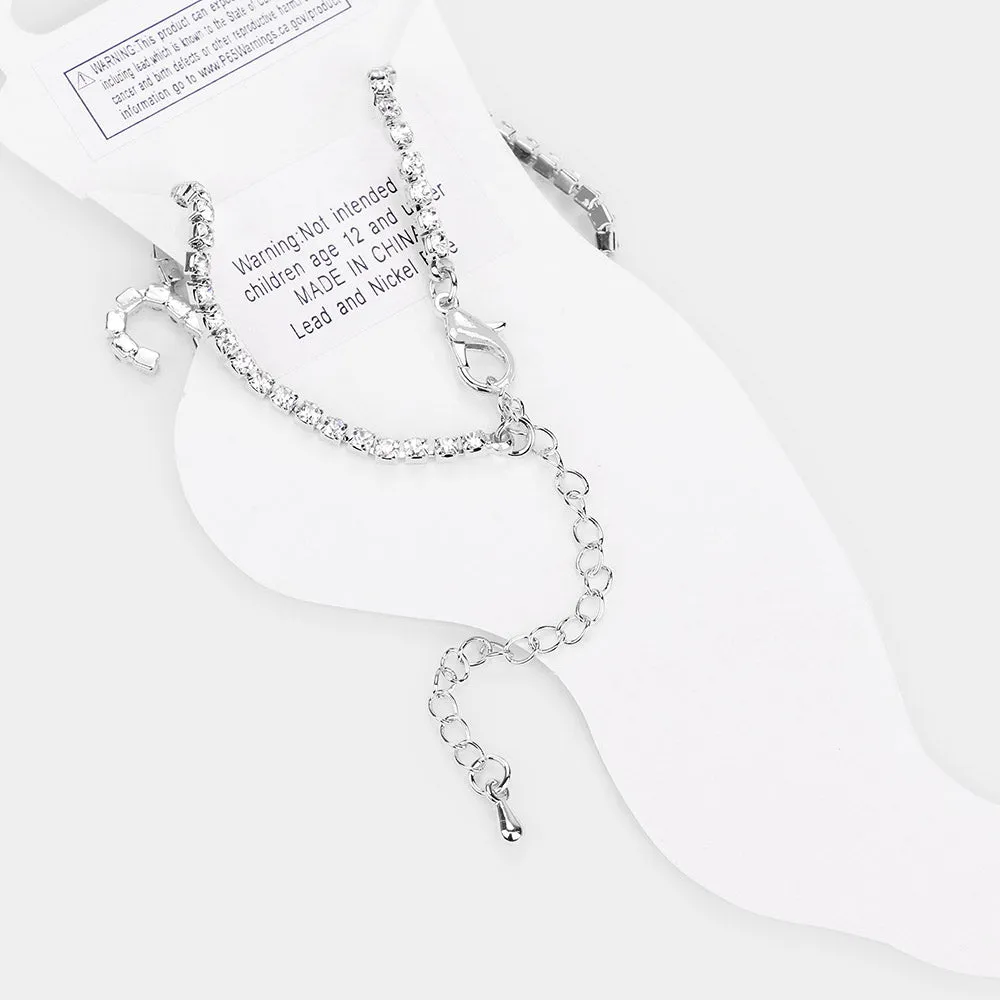 iLLASPARKZ Love Anklet with Rhinestone Pave - Order Now!