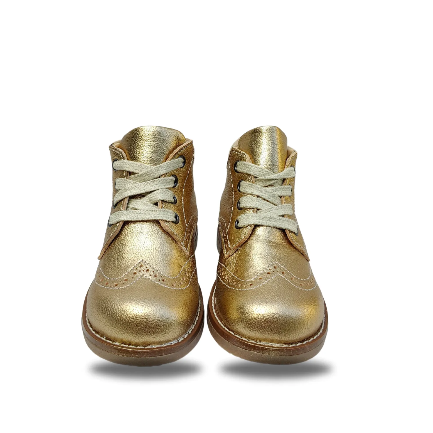 Infant Girls Boots Petasil Gold lace up 21763 - Sale