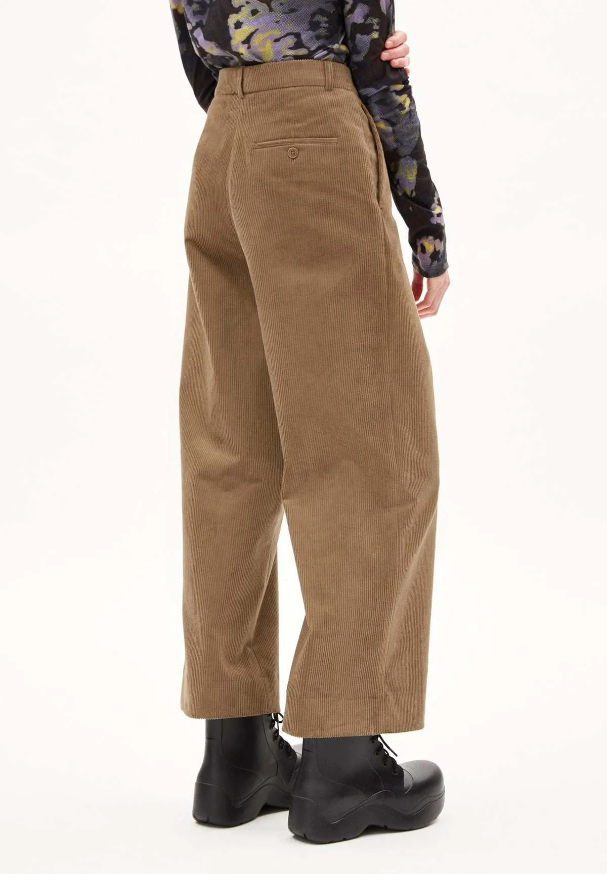 Jaalma Corduroy Pants - Dark Sand Stone