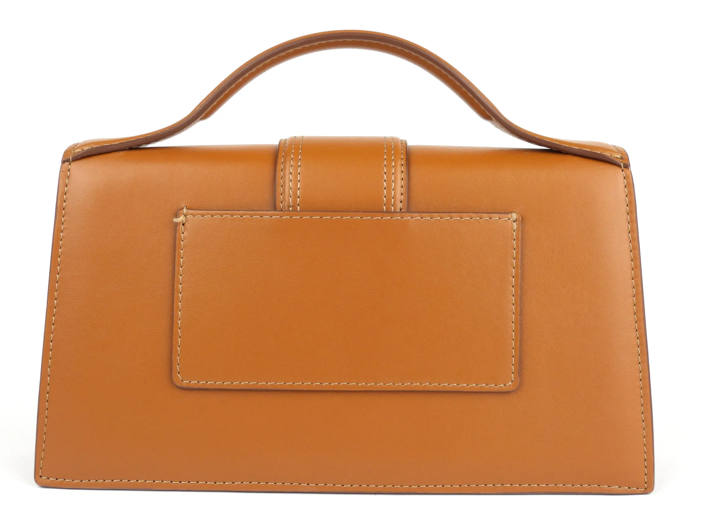 Jacquemus Brown Leather Le Raphia Le Grand Bambino Two Way Bag