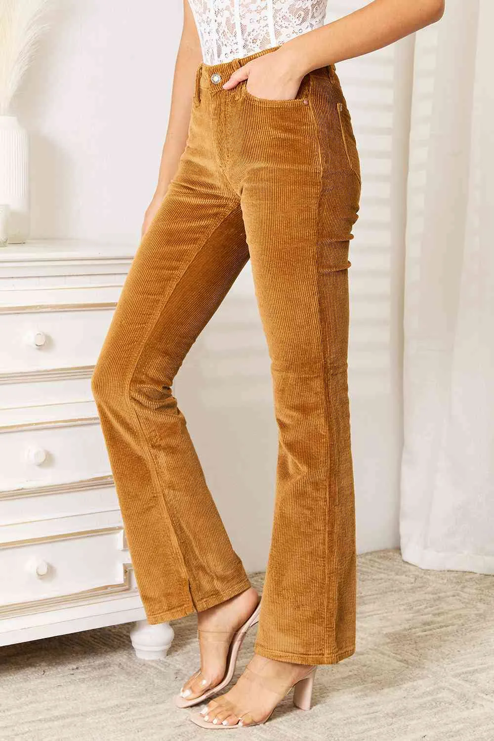 Judy Blue Corduroy Pants Mid Rise