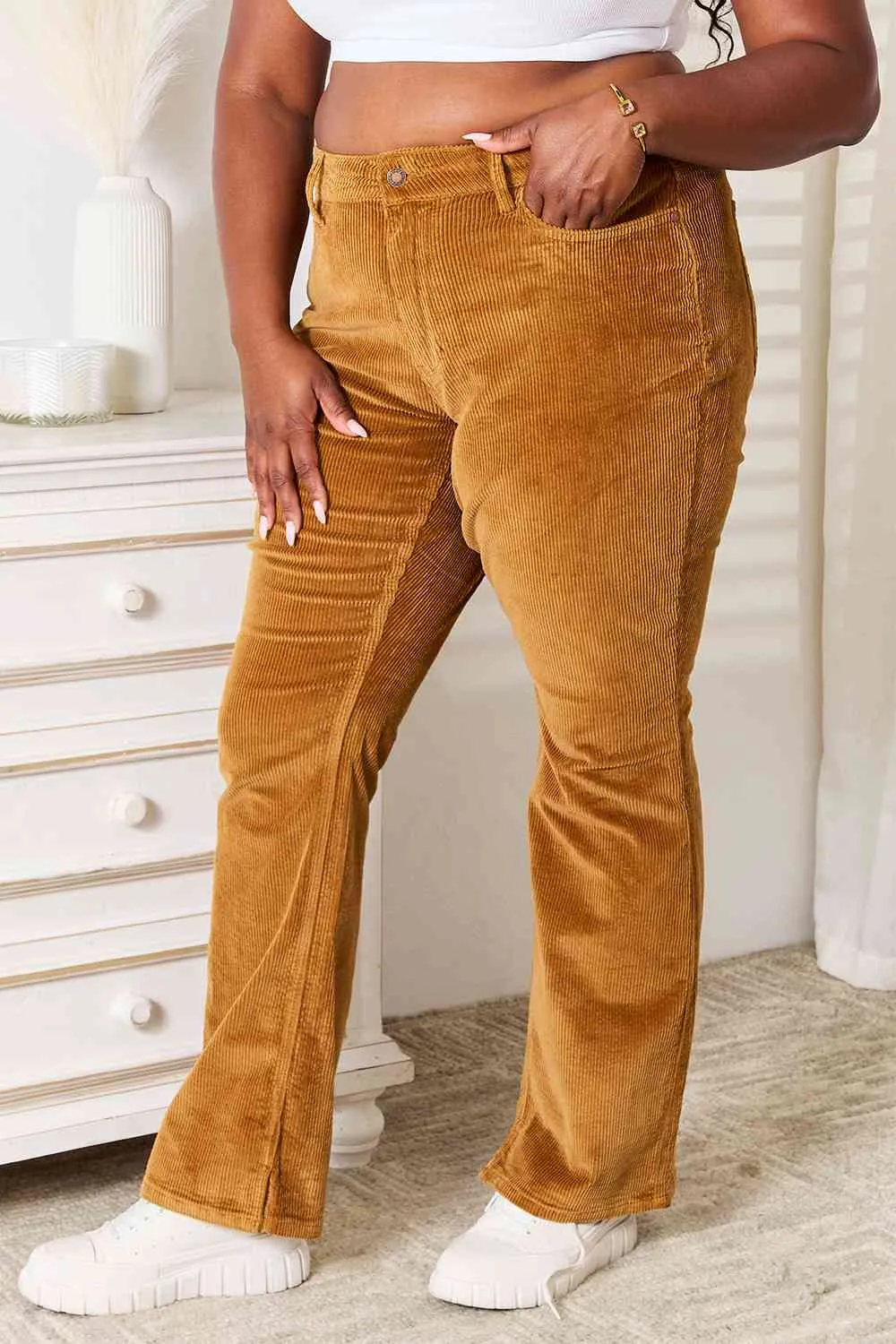 Judy Blue Corduroy Pants Mid Rise