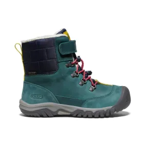 Kanibou Waterproof Winter Boot for Big Kids in Deep Lagoon/Jazzy