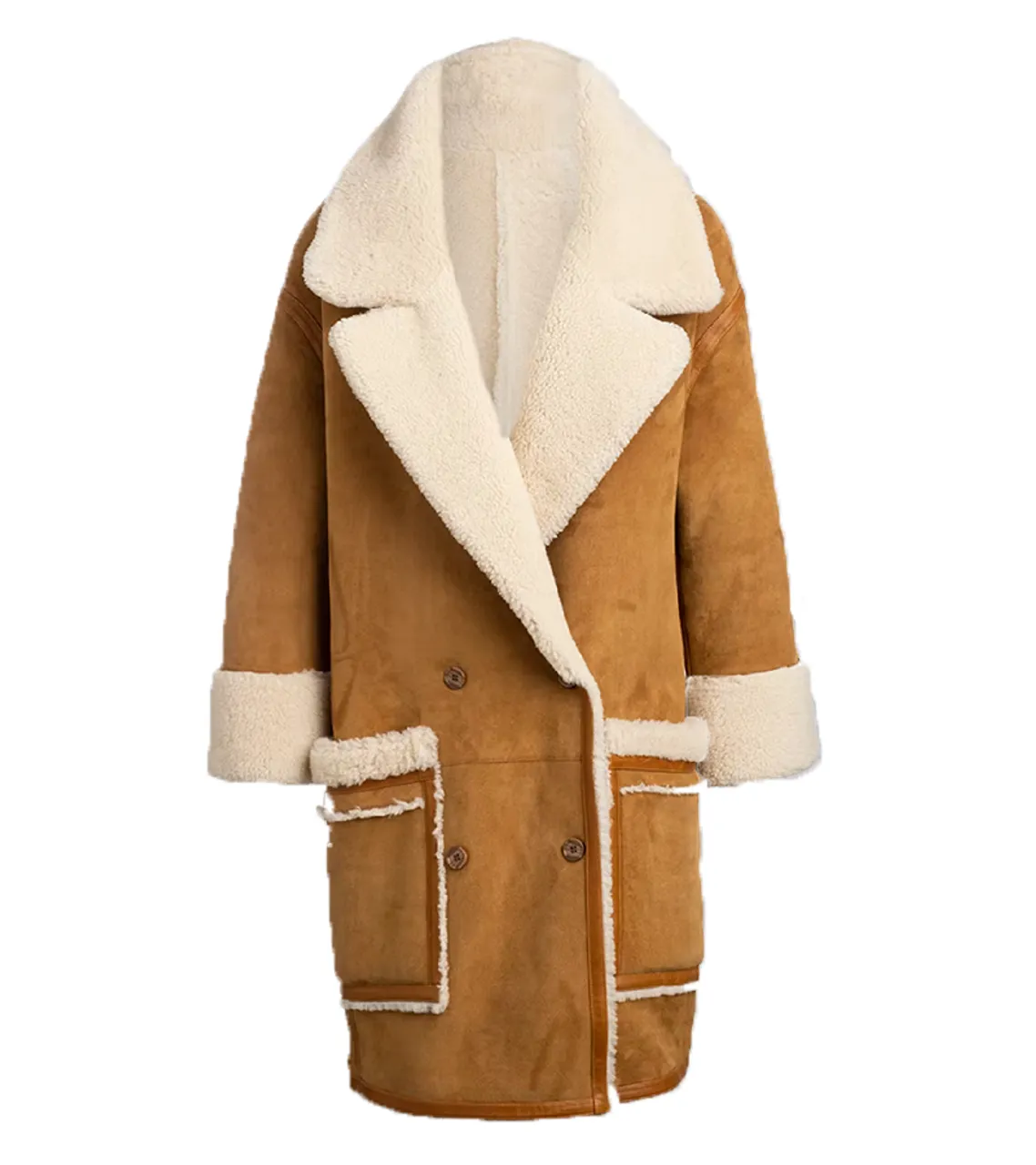 Karlie Kloss Brown Shearling Coat 2022