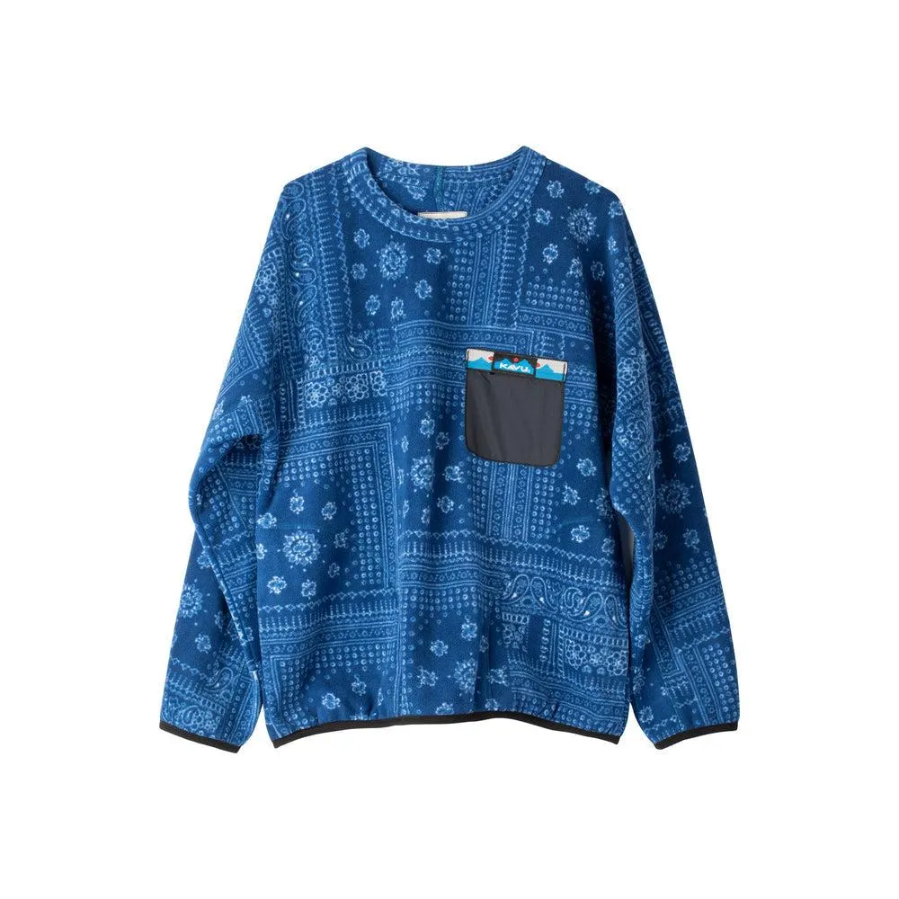 Kavu Blue Bandana Crewneck Fleece