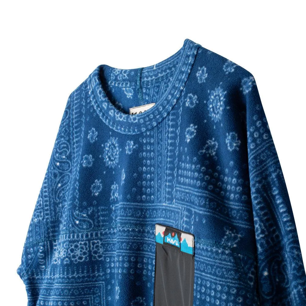 Kavu Blue Bandana Crewneck Fleece