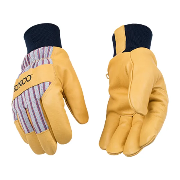 Kinco 1927KW™ Lined Premium Pigskin Knit Wrist Gloves