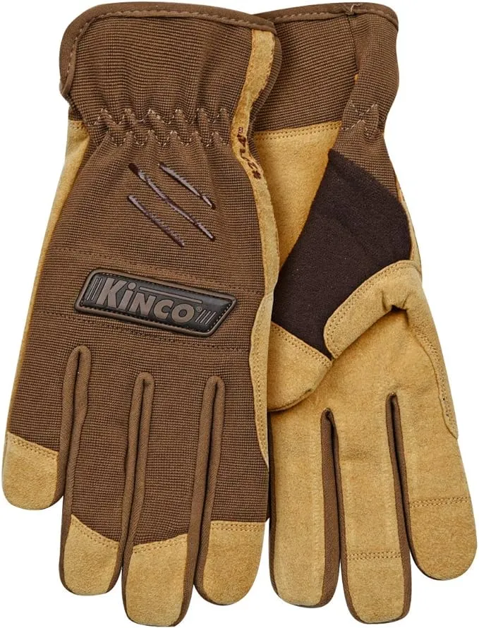 Kinco Lined Brown Synthetic Gloves (Men’s)