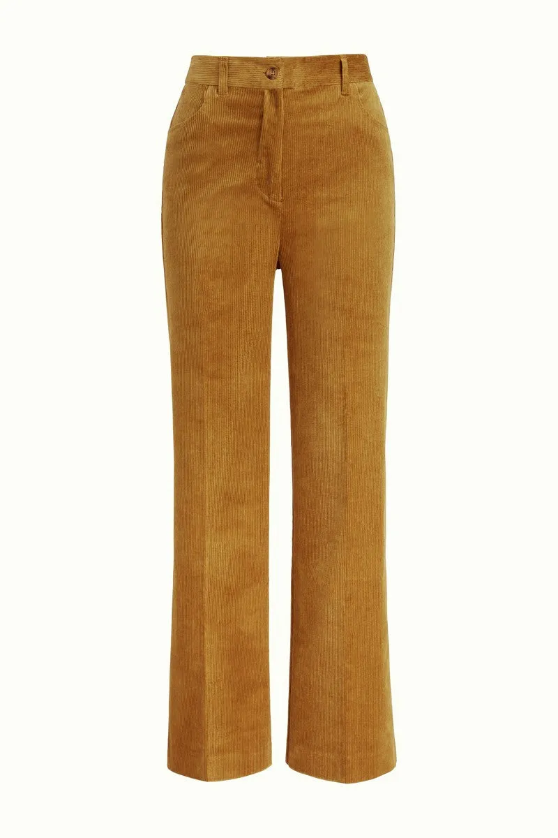 King Louie Corduroy Mustard Gold Pants - Marcie