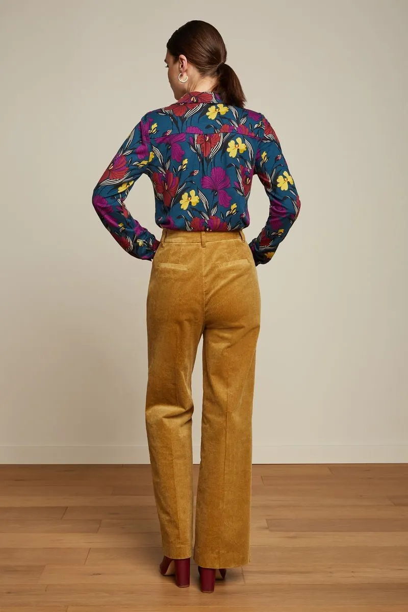 King Louie Corduroy Mustard Gold Pants - Marcie