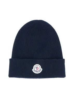 knit logo hat