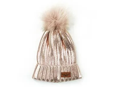 Knit Pom Hat Glacier