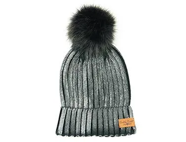 Knit Pom Hat Glacier