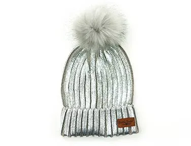 Knit Pom Hat Glacier