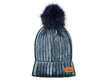 Knit Pom Hat Glacier