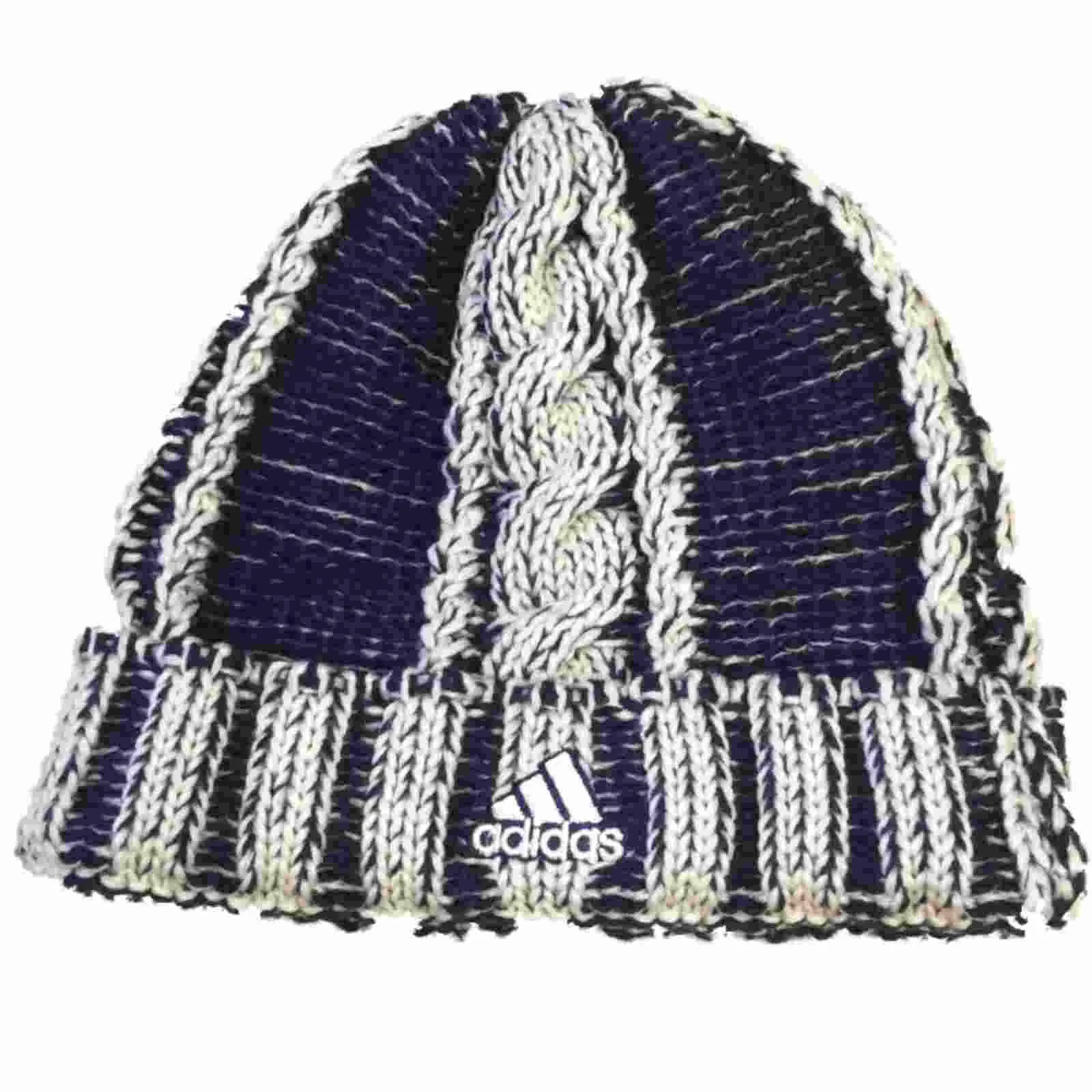 LA Galaxy MLS Adidas Blue and White WOMENS Cuffed Acrylic Knit Hat Cap Beanie