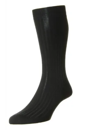 Laburnum Black Wool Socks