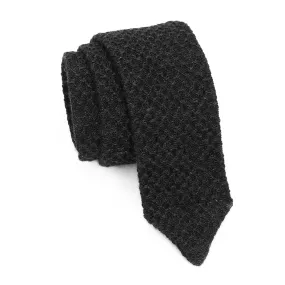 Lardini Wool Tie Charcoal